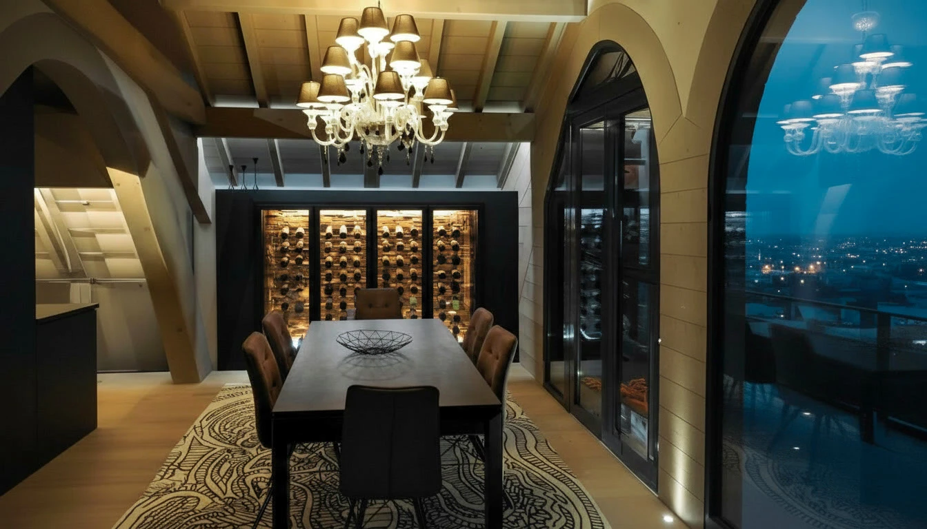 Scène d'intérieur sur surface grise avec câblage électrique professionnel